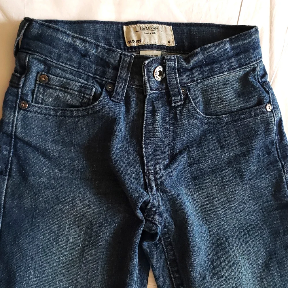 Six Lincoln New York Kids Toddler Size 4 Slim Fit Straight Leg Jeans Denim EUC